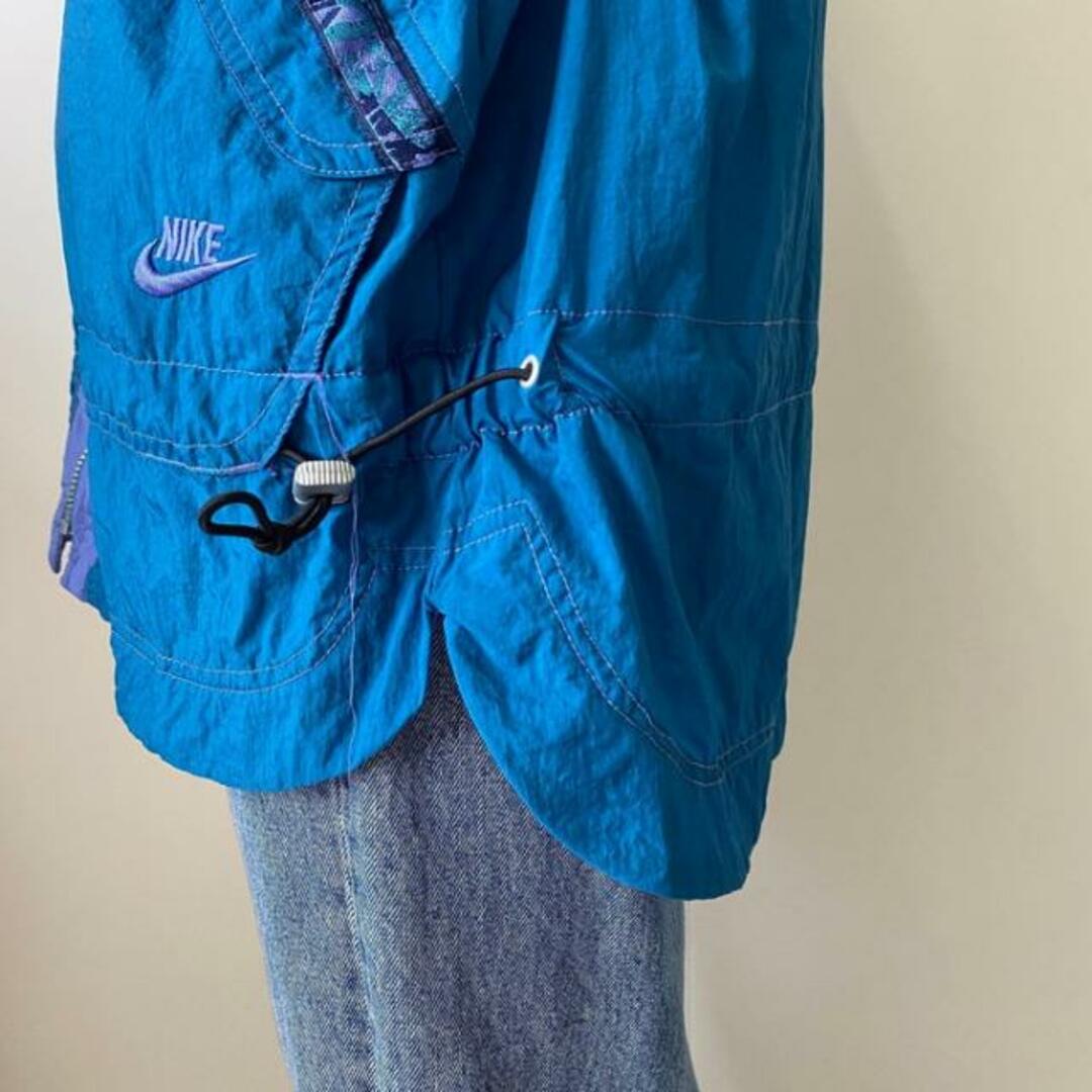 90年代 NIKE ナイキ 切替 リフレクター ワンポイントロゴ メッシュライナー ナイロンジャケット L