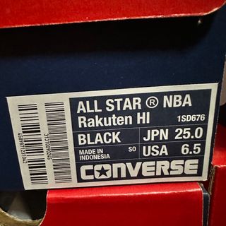 ALL STAR NBA Rakuten HI 25.0cm 1800足限定品