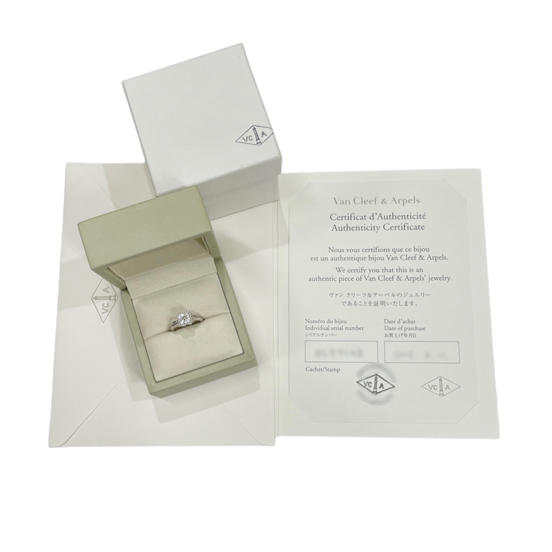 K18WG VCA Diamond 4P Ring clover shape