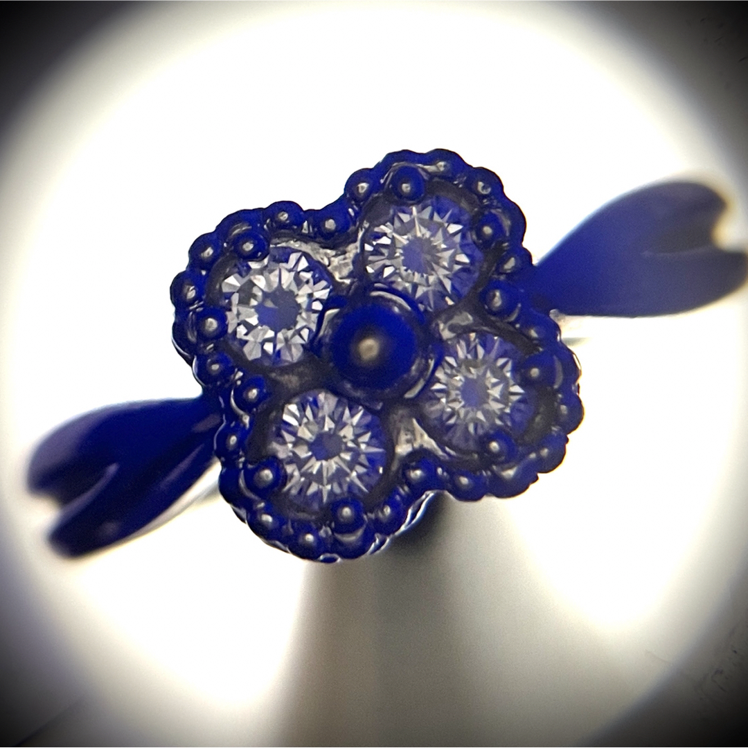 K18WG VCA Diamond 4P Ring clover shape