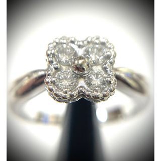 K18WG VCA Diamond 4P Ring clover shape