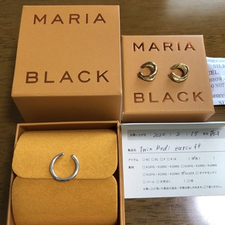 マリアブラック(MARIA BLACK)のMARIA BLACK  ピアス 片耳用 シルバー maria black(イヤーカフ)