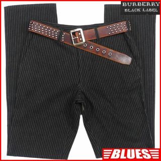 バーバリーブラックレーベル(BURBERRY BLACK LABEL)の廃盤 バーバリーブラックレーベル ストライプパンツ W29 メンズ SJ1727(スラックス)