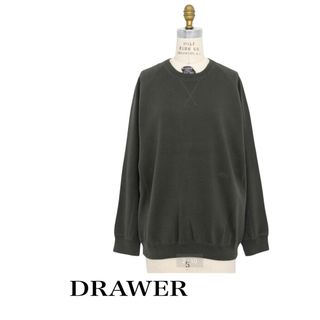 ドゥロワー Drawer スウェット ブラウン ベルベット調 茶 ブラウン F