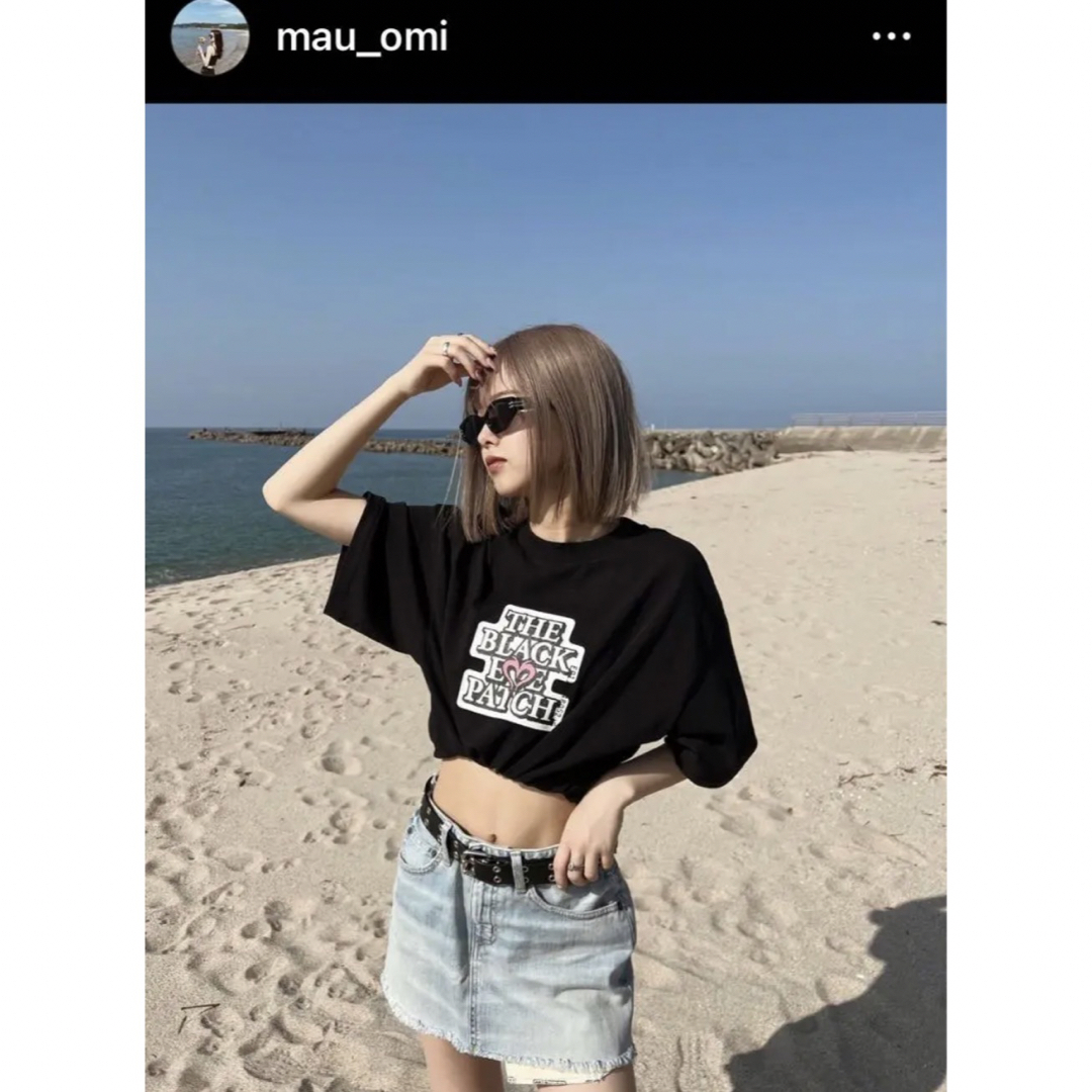 moussy black eye patch Tシャツ