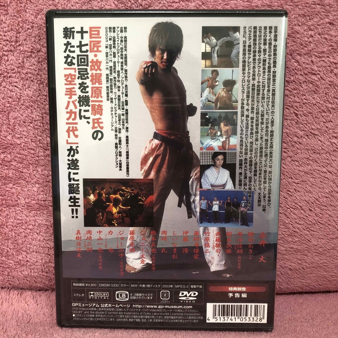 新品　新 空手バカ一代　DVD  永井大 エンタメ/ホビーのDVD/ブルーレイ(日本映画)の商品写真