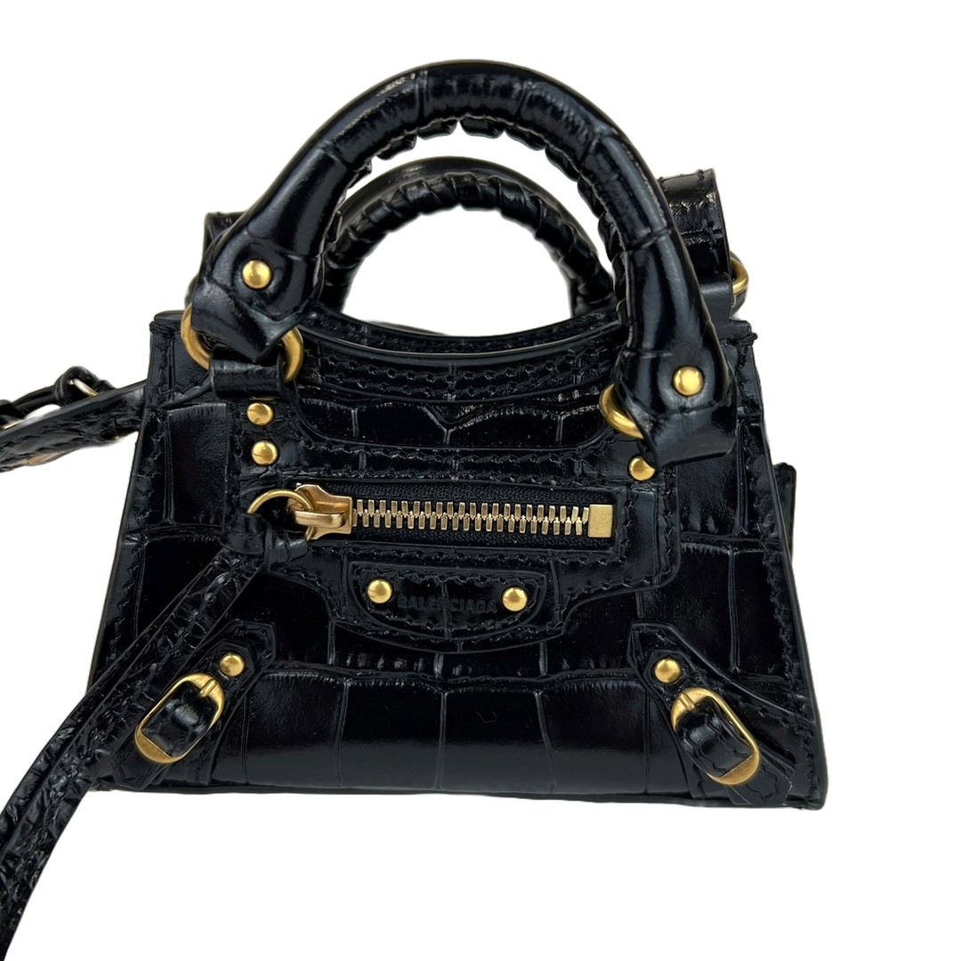 限定価格セール!】 新品 BALENCIAGA バレンシアガ クロコ マイクロ