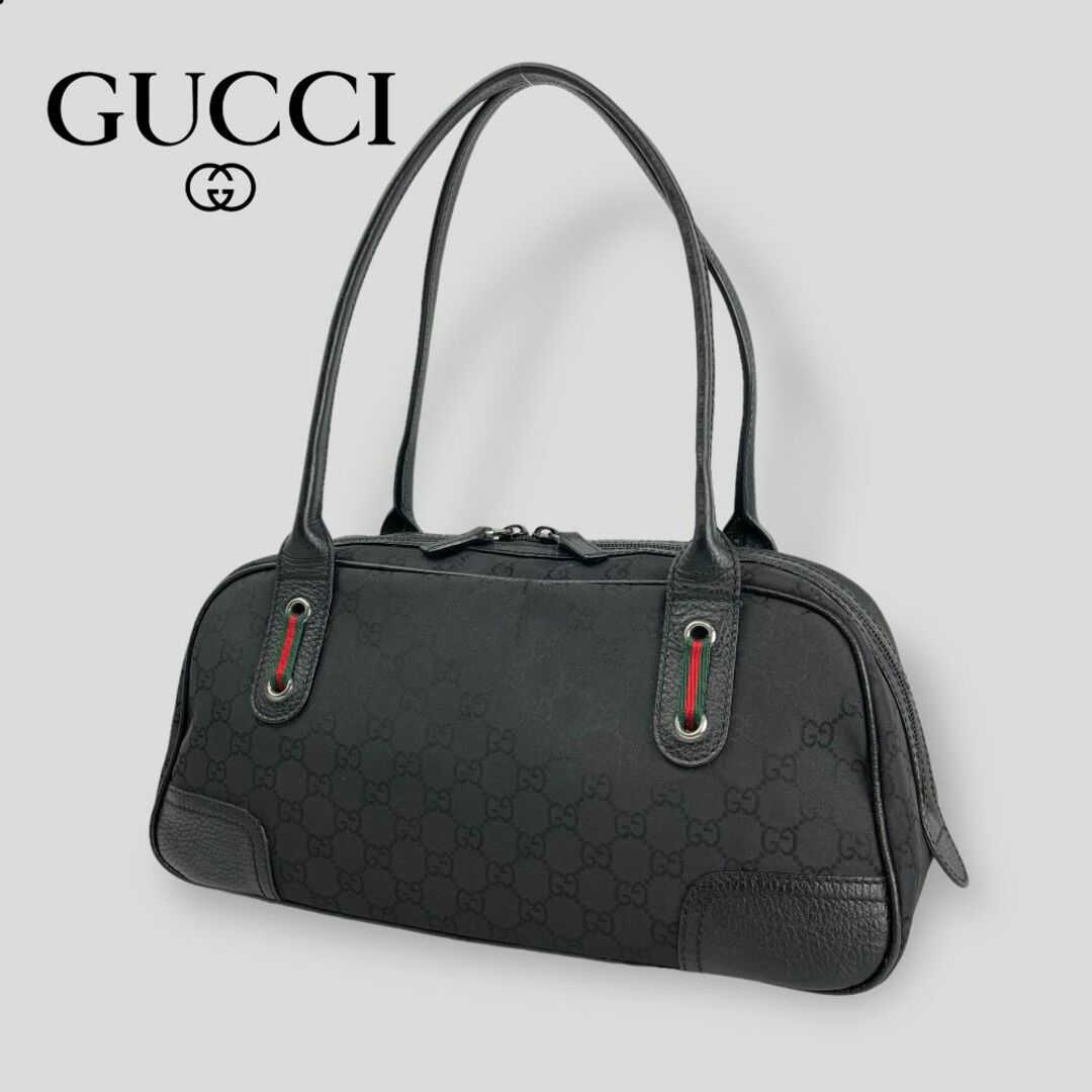 GUCCI - ■GUCCI グッチ■GGナイロン シェリーライン ハンドバッグ ミニボストン