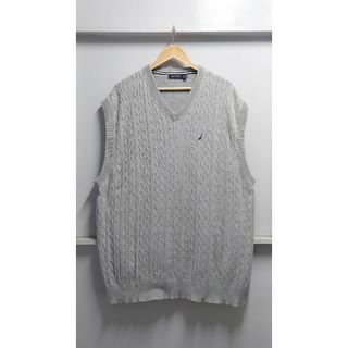 NAUTICA - ノーティカ リサイクル フリースベスト ブラック Size Lの