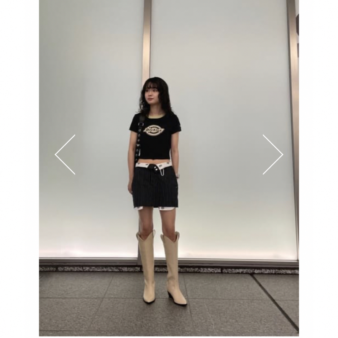 moussy - MOUSSY×DICKIES（R）CUT OFF ミニスカート♡ブラックの通販