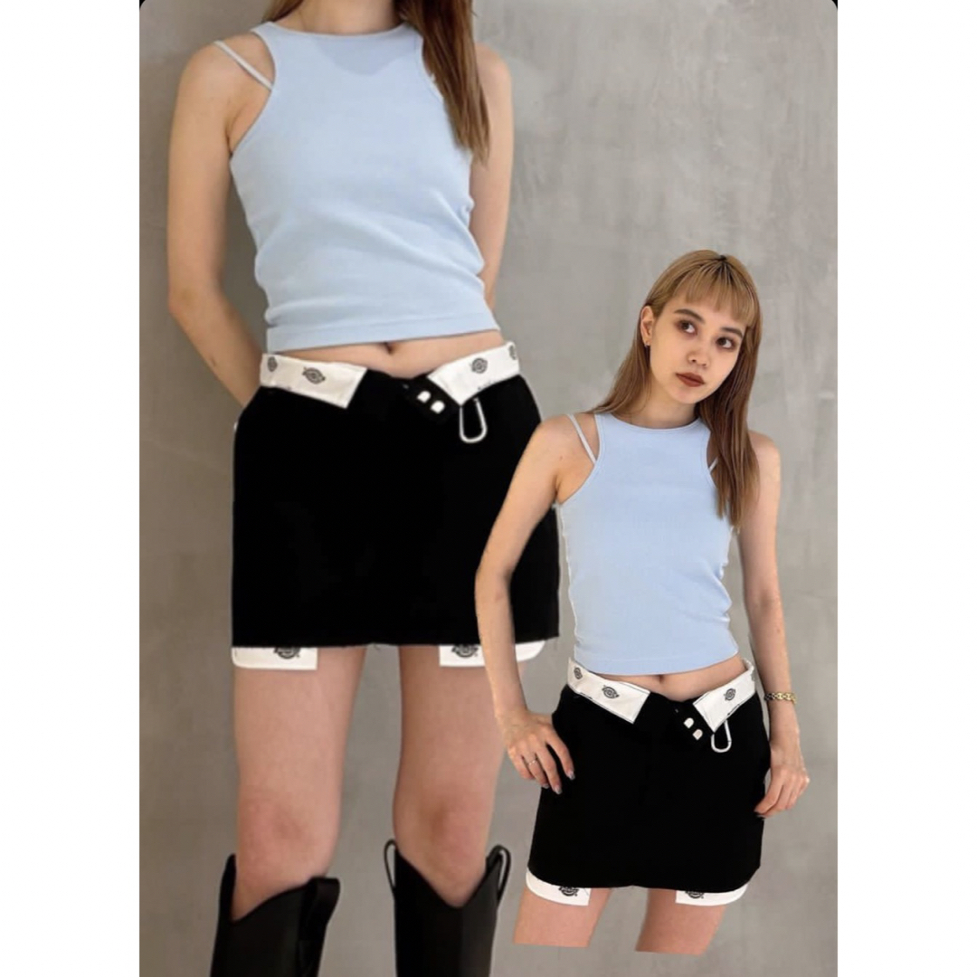 MOUSSY×DICKIES（R）CUT OFF ミニスカート♡ブラックのサムネイル