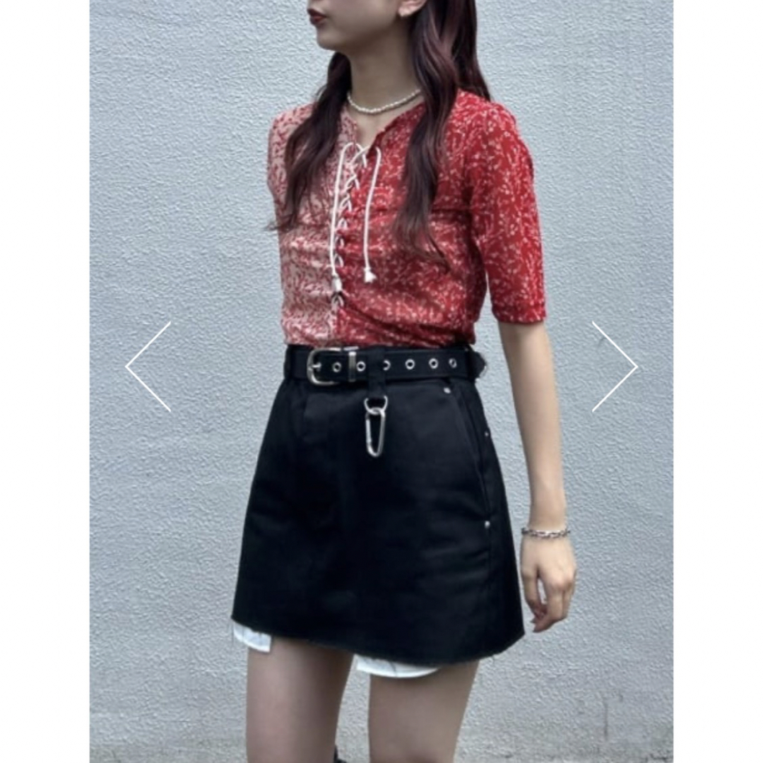 moussy - MOUSSY×DICKIES（R）CUT OFF ミニスカート♡ブラックの通販