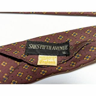 sヴィンテージ 手染め Saks Fifth Avenue 高級ネクタイ   ネクタイ