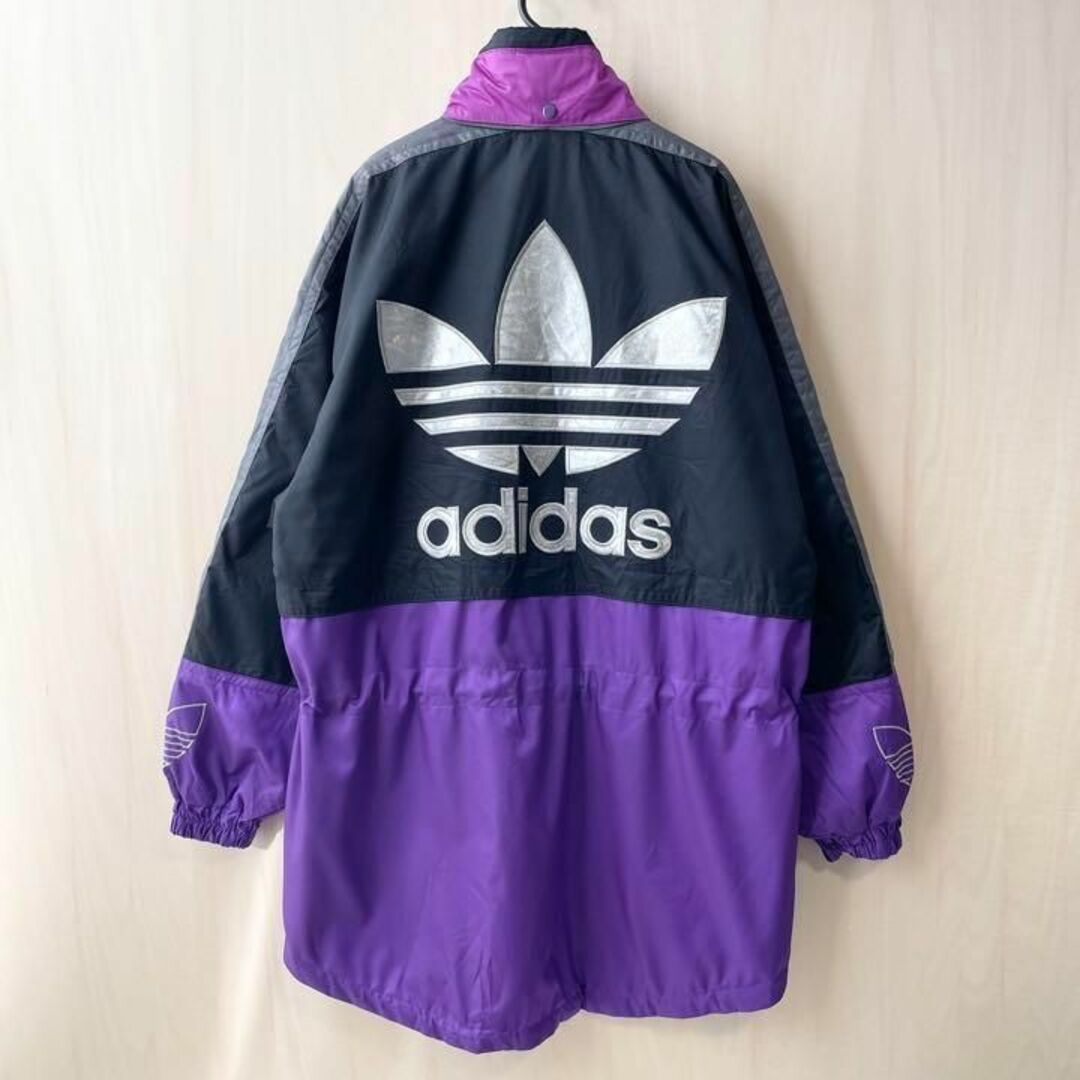 adidas - 80s古着 アディダス 中綿ポリエステルジャケット デサント製