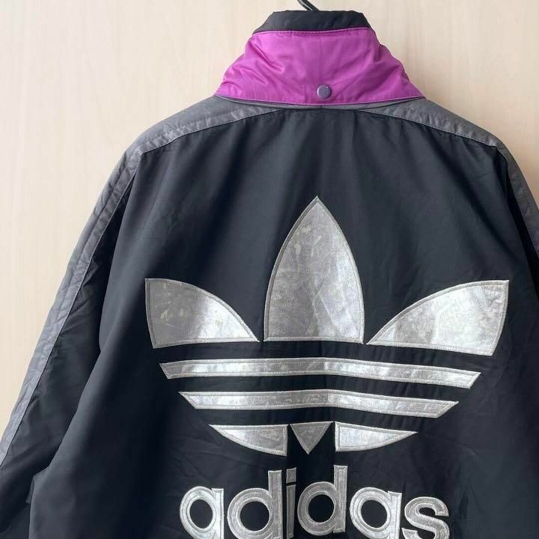 adidas - 80s古着 アディダス 中綿ポリエステルジャケット デサント製