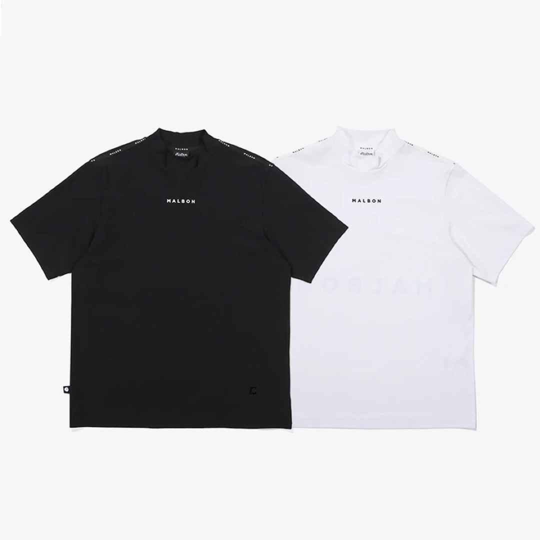 Malbongolf マルボンゴルフ モックネック Tシャツ 黒 ブラック XLの ... Malbongolf マルボンゴルフ モックネック Tシャツ 黒 ブラック XL