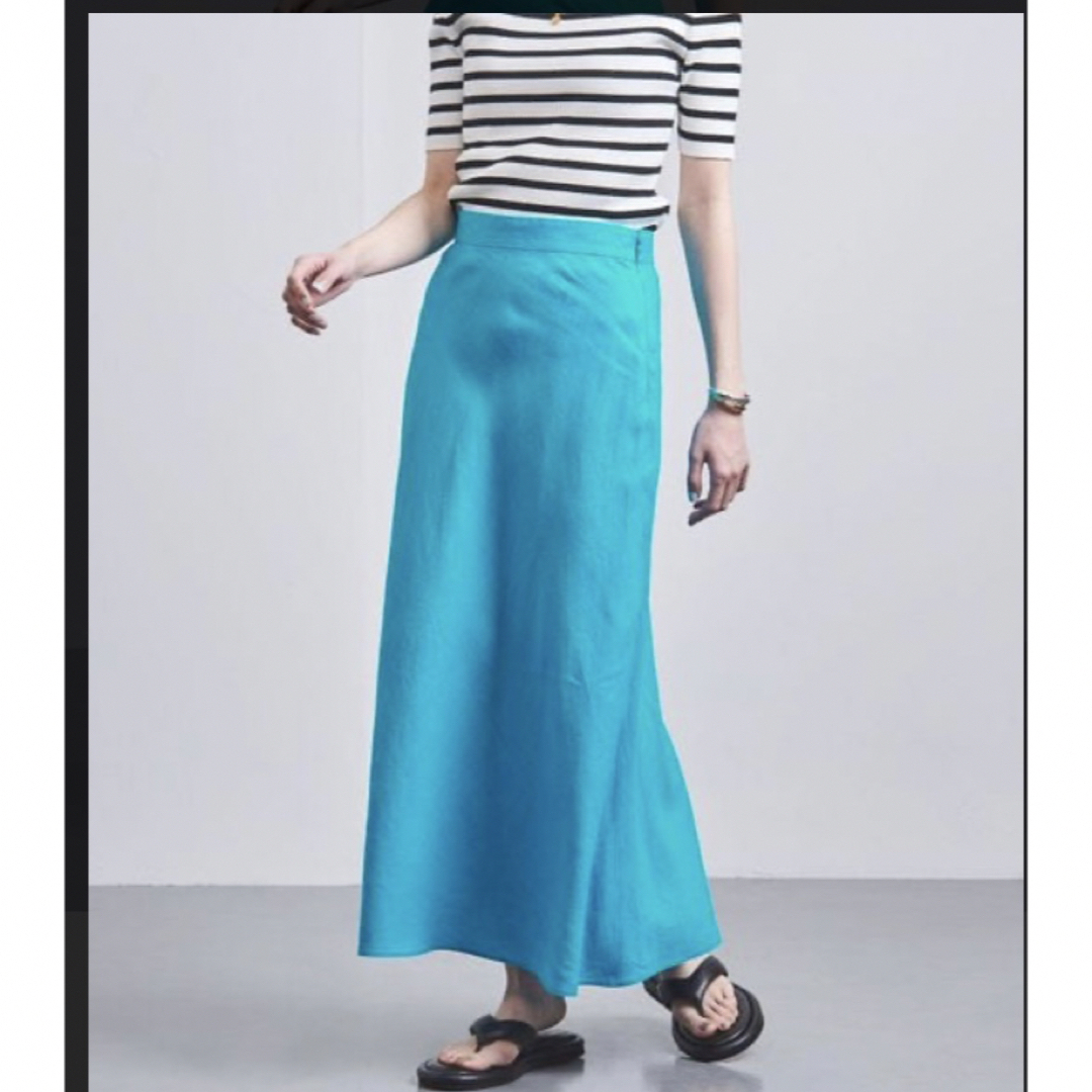 UNITED ARROWS(ユナイテッドアローズ)のリネンマキシスカート レディースのスカート(ロングスカート)の商品写真
