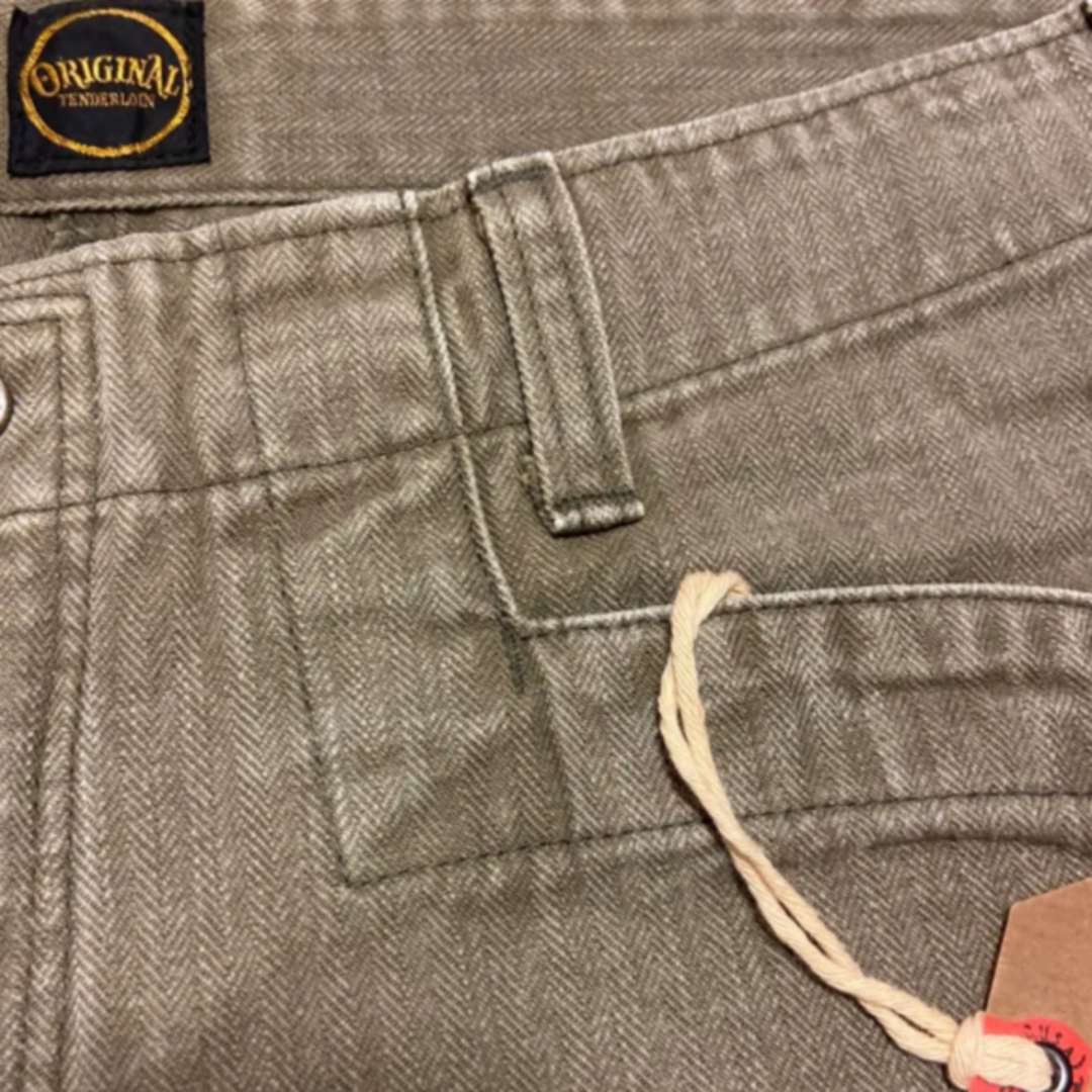 希少品!TENDERLOIN テンダーロイン SHORTS HB オリーブ L