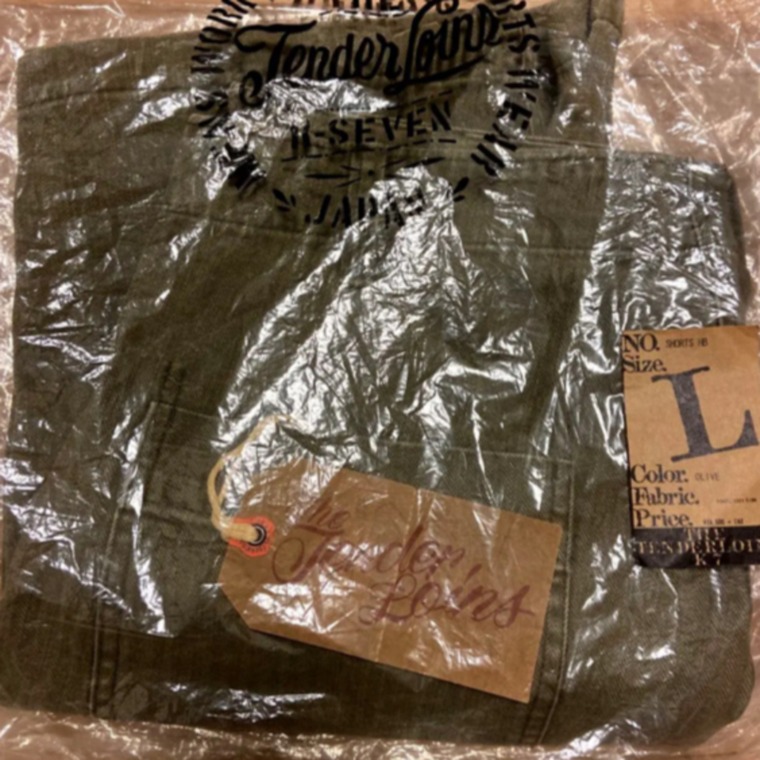 希少品!TENDERLOIN テンダーロイン SHORTS HB オリーブ L