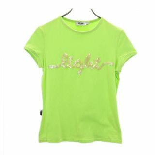 モスキーノ(MOSCHINO)のモスキーノ 半袖 Tシャツ USA8 グリーン系 MOSCHINO スパンコール レディース 【中古】  【230821】 メール便可(Tシャツ(半袖/袖なし))