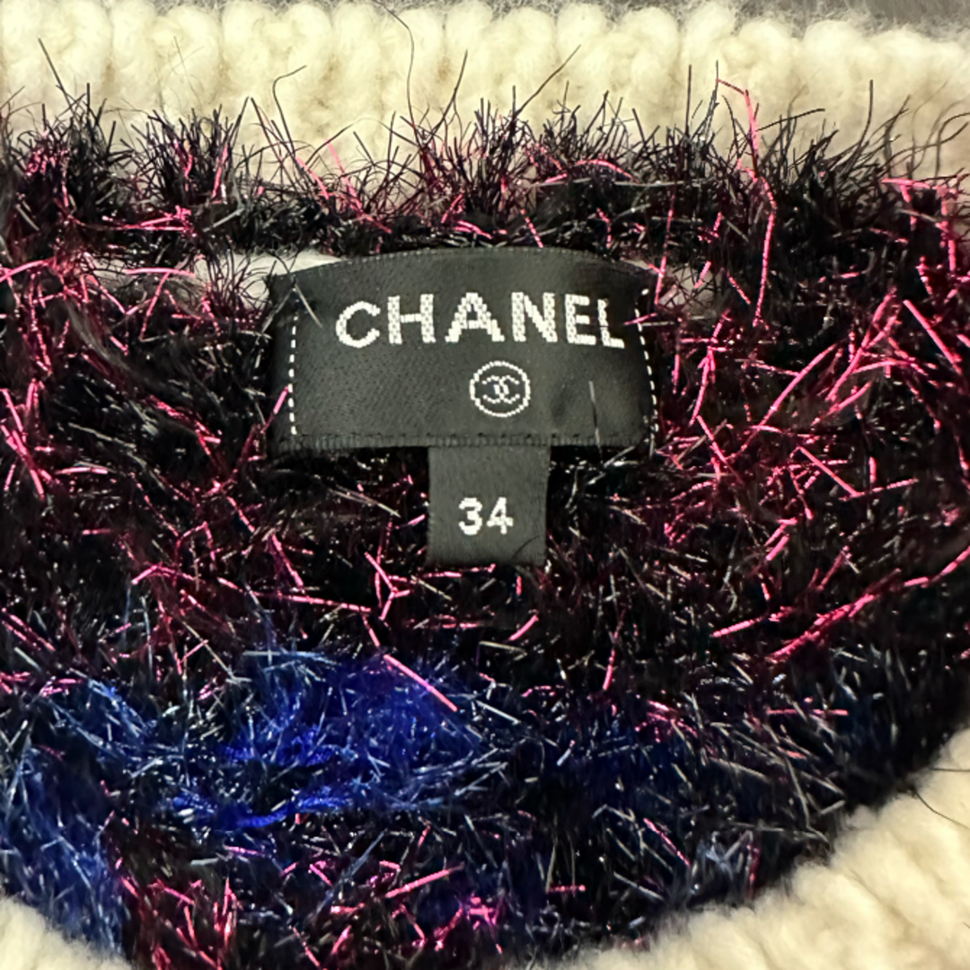 CHANEL(シャネル)のCHANEL クロップドノルディック柄ニット レディースのトップス(ニット/セーター)の商品写真