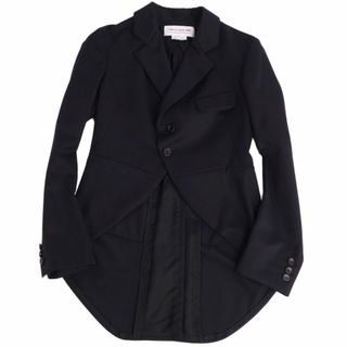 コムデギャルソン(COMME des GARCONS)のコムデギャルソン COMME des GARCONS GIRL ジャケット テーラード タキシード シングル 無地 ウール アウター レディース S ブラック(テーラードジャケット)