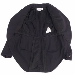 【美品】  COMME des GARCONS COMME des GARCONS / コムコム | AD2012 | ウール シングル 丸襟ジャケット | S | ブラック | レディース