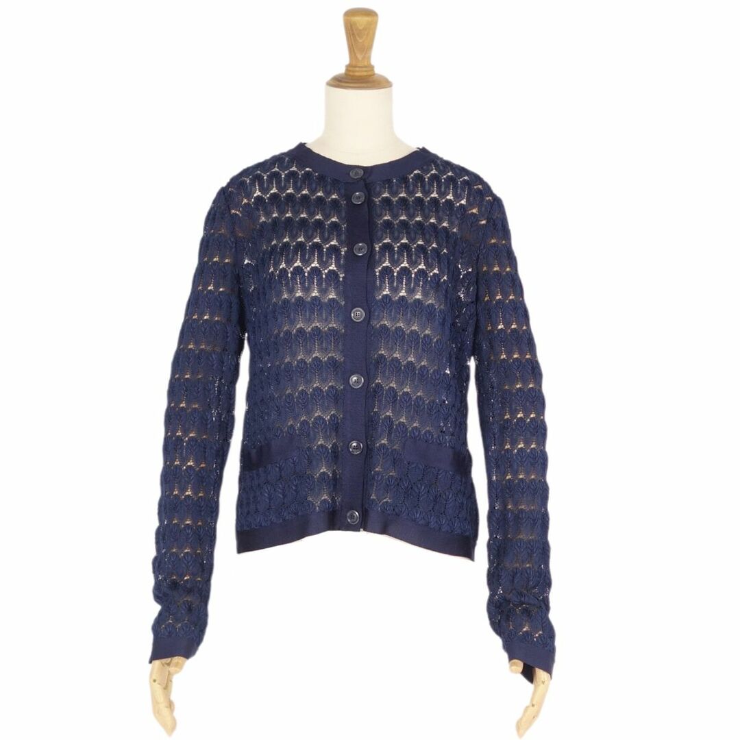 美品 ミッソーニ MISSONI ニット カーディガン ロングスリーブ 総柄