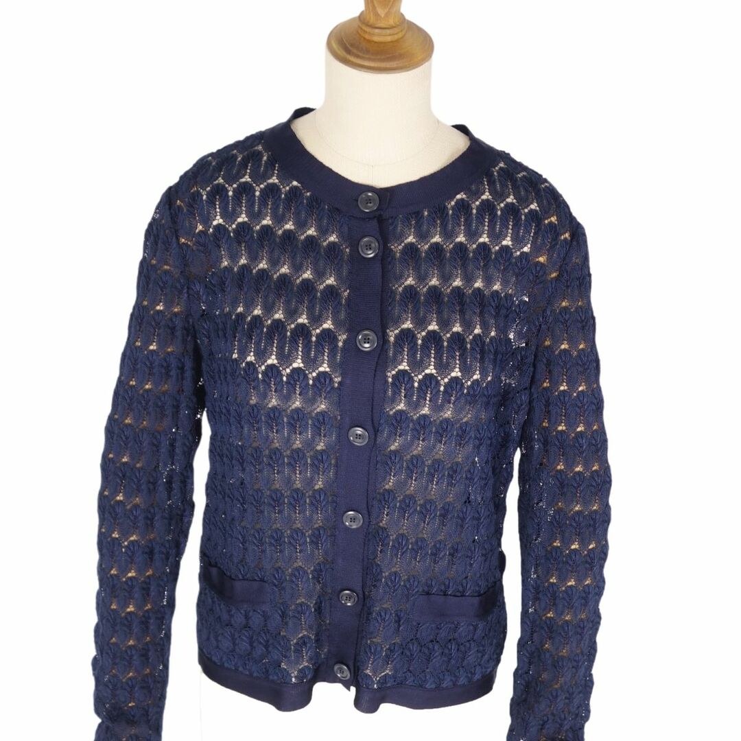 美品 ミッソーニ MISSONI ニット カーディガン ロングスリーブ 総柄