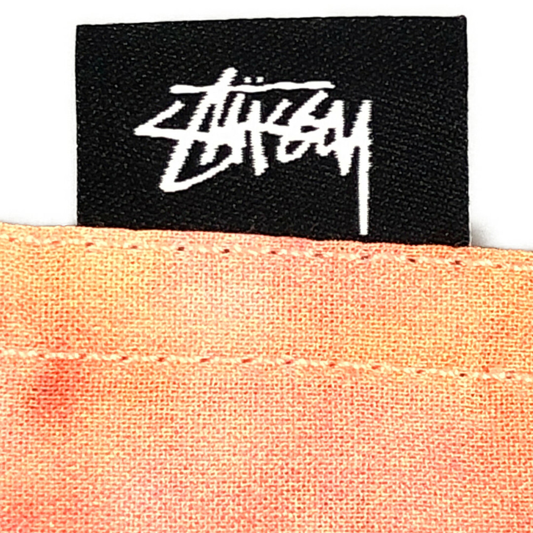 STUSSY(ステューシー)のSTUSSY ステューシー TIE DYE SHIRT タイダイシャツ 薄手 半袖シャツ オレンジ サイズL 正規品 / B4203 メンズのトップス(シャツ)の商品写真