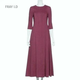 フレイアイディー(FRAY I.D)の新品タグ付き FRAY I.D タックロングワンピース ピンク(ロングワンピース/マキシワンピース)