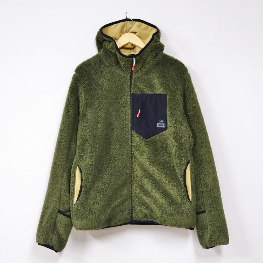 CHUMS - 美品 チャムス CHUMS Bonding Fleece Zip Parka ボンディング