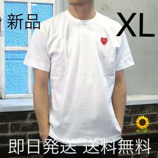 国内正規品 プレイコムデギャルソン メンズXL Tシャツ ホワイト