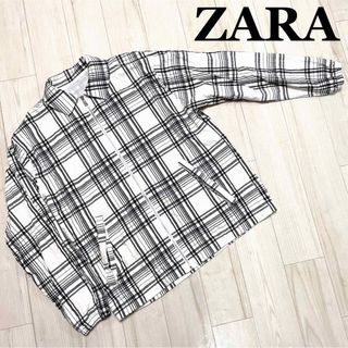 ザラ(ZARA)のZARA ザラ TEXTURED JACKET チェック Mサイズ 美品 即完売(ブルゾン)