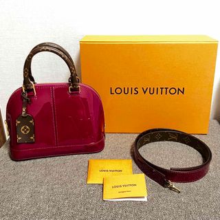 ルイヴィトン(LOUIS VUITTON)の未使用　ルイヴィトン  アルマbb ミロワール　ヴェルニ　マゼンタ(ハンドバッグ)