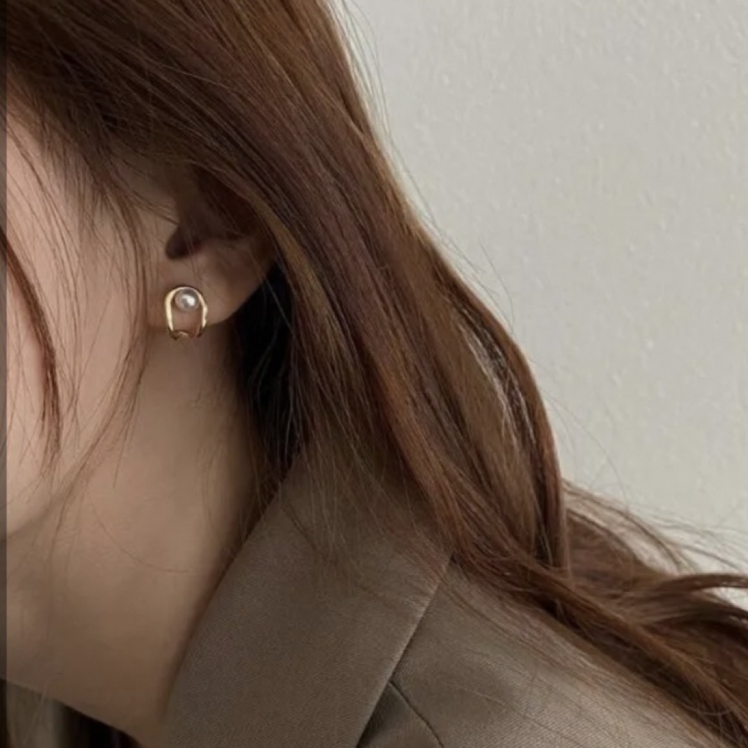 韓国　ファッション　ピアス シンプル　アクセサリー 高見え　耳飾り レディースのアクセサリー(ピアス)の商品写真