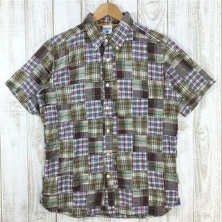 コロンビア(Columbia)のMENs M  コロンビア オッターロック ショートスリーブ シャツ Otter Rock S/S Shirt パッチワーク COLUMBIA PM7636 ブラウン系(その他)