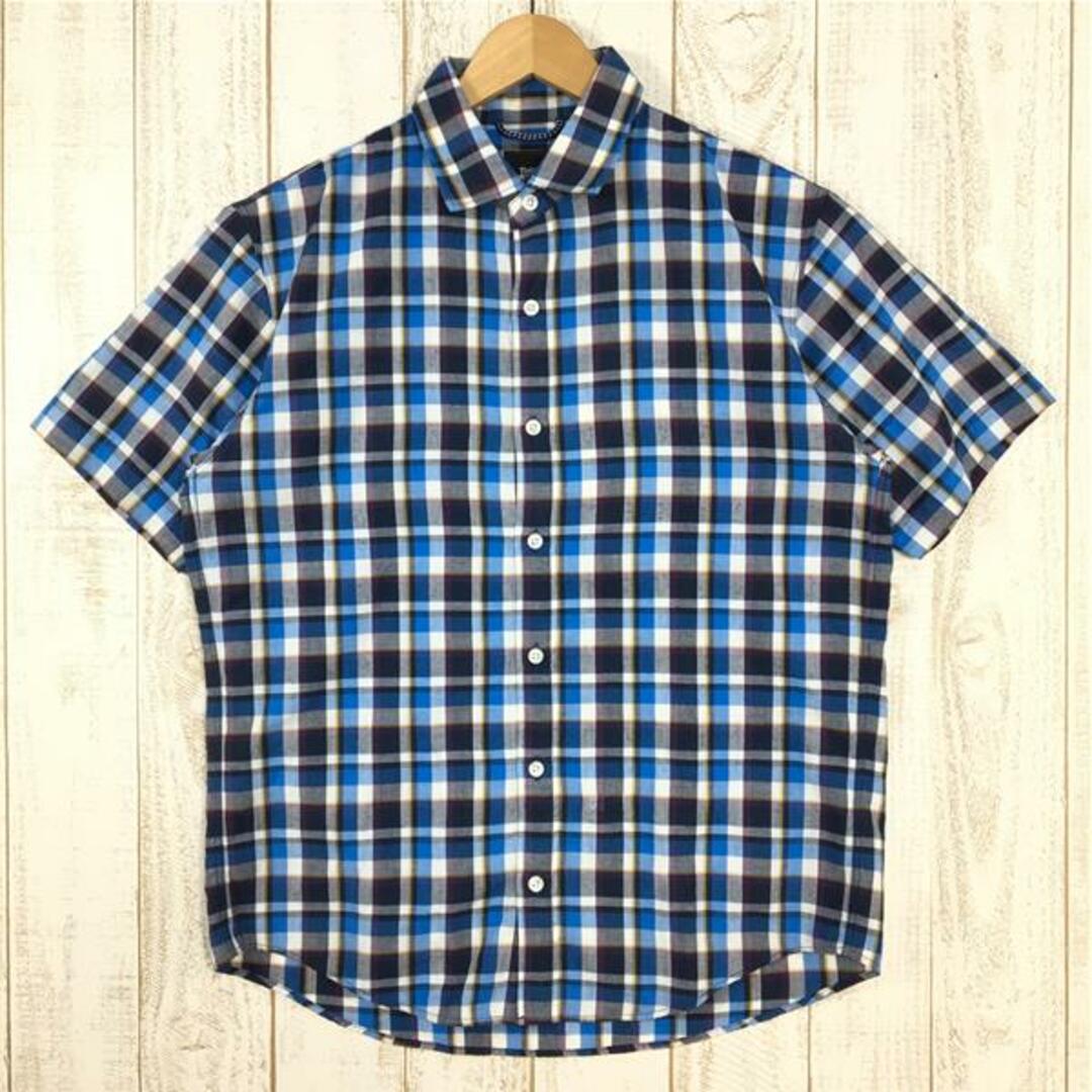 MENs M  ノースフェイス ショートスリーブ マキシフレッシュ シャツ S/S MAXI FRESH SHIRT 速乾 NORTH FACE NR21304 ブルー系