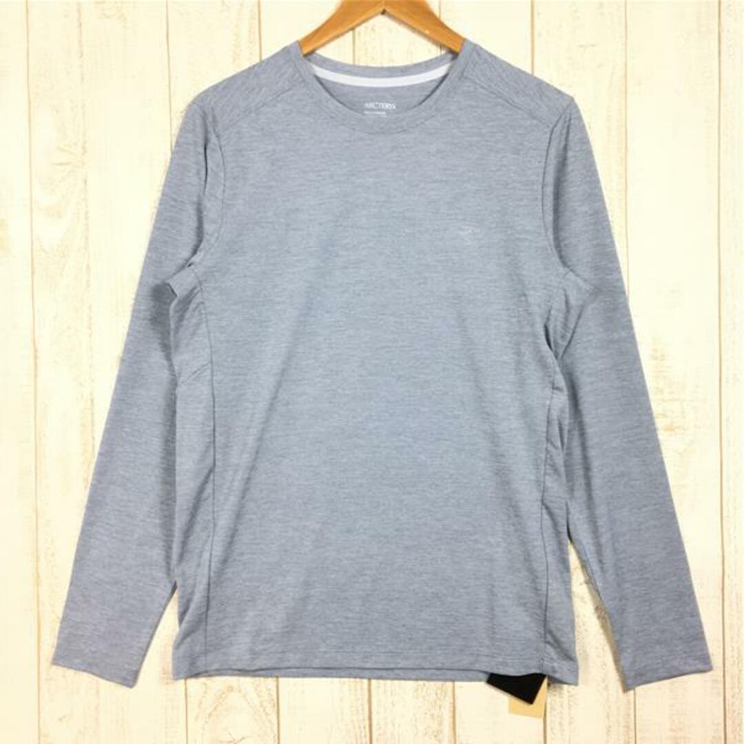 MENs XS  アークテリクス コーマック クルーネック ロングスリーブ Tシャツ Cormac Crew LS Tee ARCTERYX 29124/L08035500 30307 Lucent グレー系