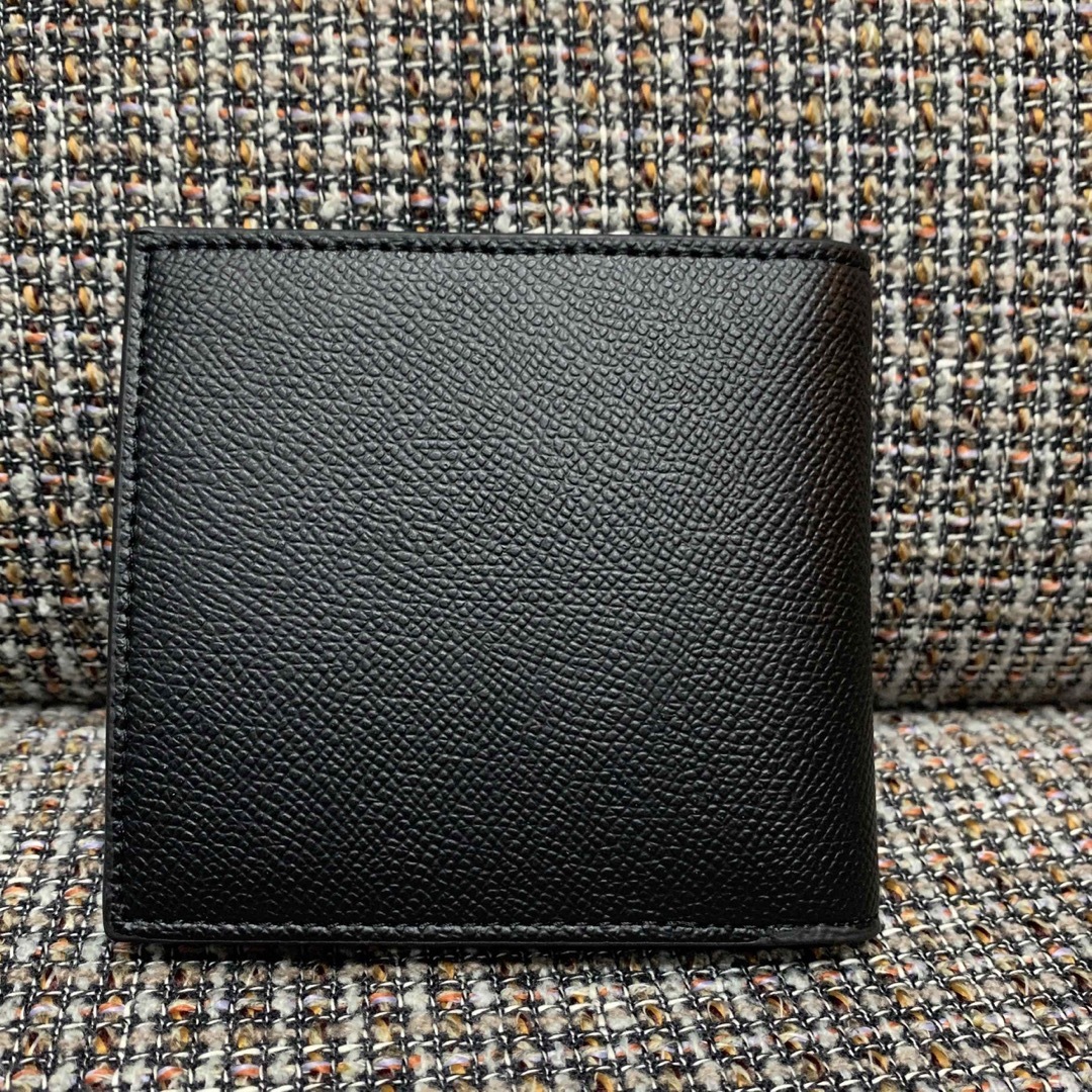 COACH - ショプバ・箱付き 883 コーチ 二つ折り財布 黒 ブラック 新作