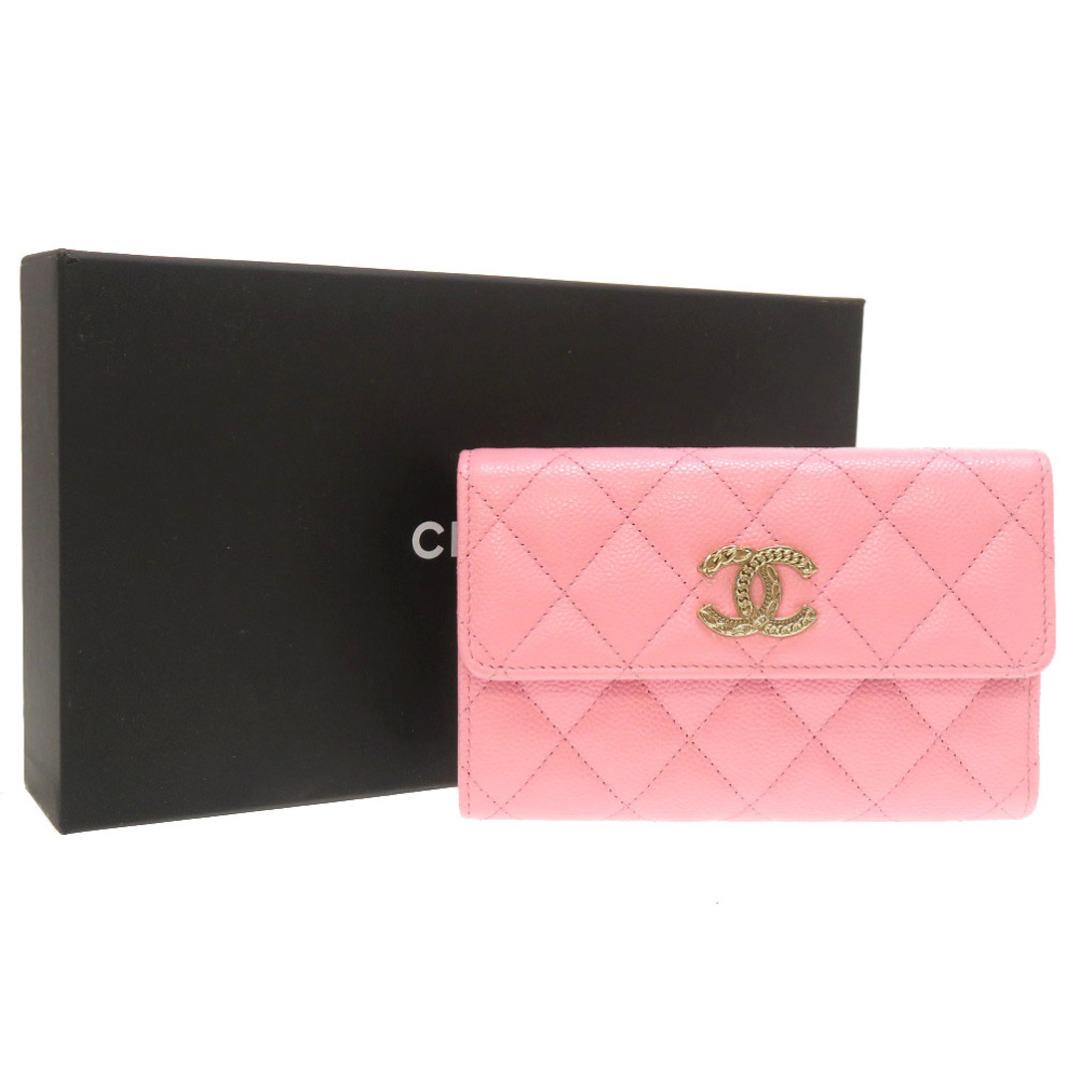 CHANEL - 未使用 シャネル ミディアム フラップ ウォレット キャビア