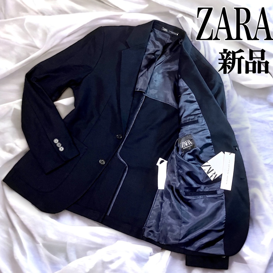 ZARA(ザラ)の【新品未使用】 ZARA ザラ テーラードジャケット  シングル 2ボタン M メンズのジャケット/アウター(テーラードジャケット)の商品写真