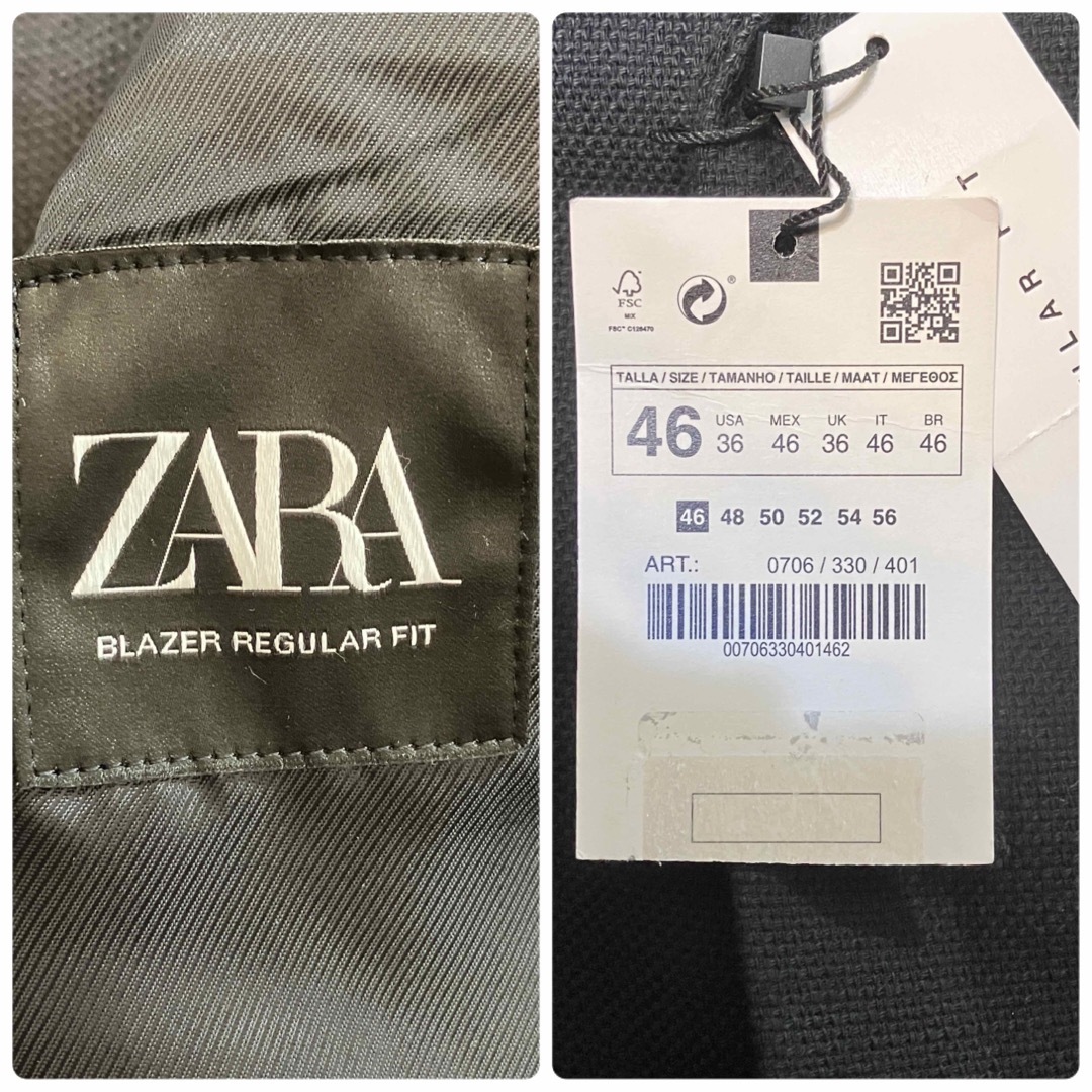 ZARA(ザラ)の【新品未使用】 ZARA ザラ テーラードジャケット  シングル 2ボタン M メンズのジャケット/アウター(テーラードジャケット)の商品写真