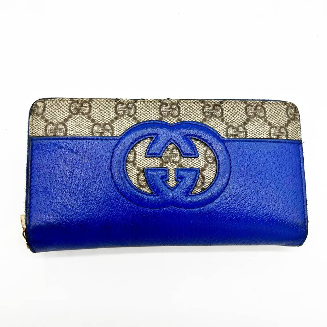 Gucci - 〘 美品 〙グッチ ラウンド インターロッキング GGスプリーム