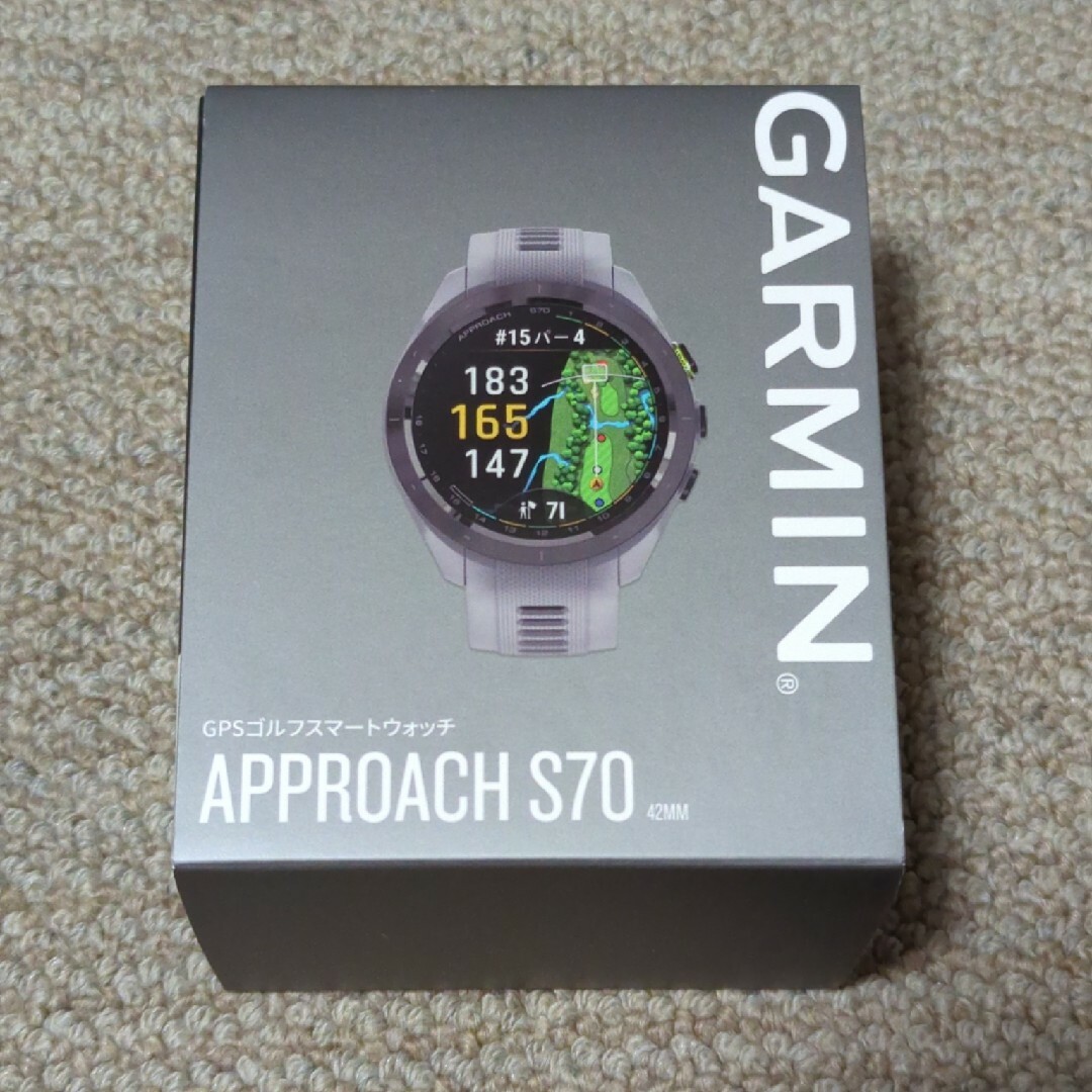 【新品未使用】ガーミン GARMIN Approach S70 42mm グレー