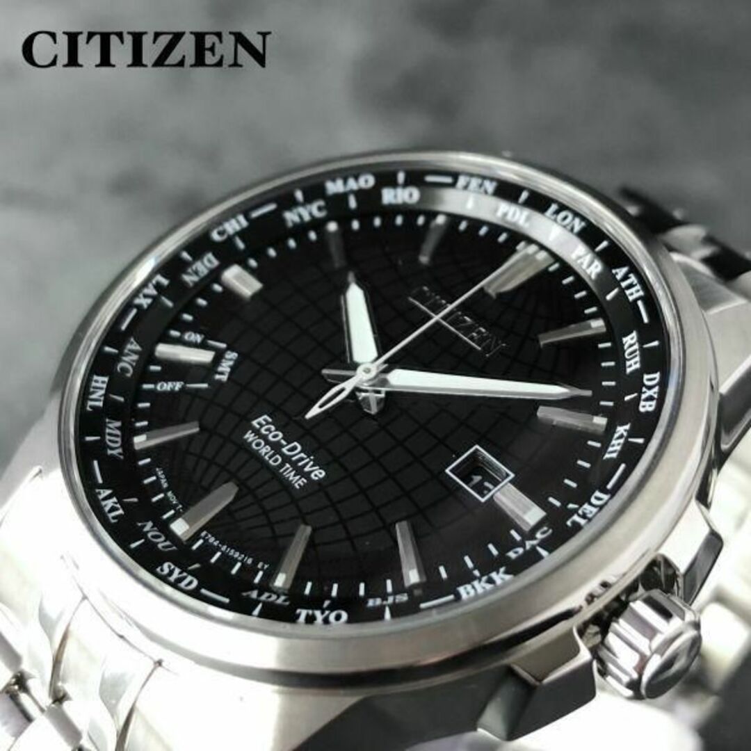 新品★高級シチズン ソーラー エコドライブ CITIZEN メンズ腕時計