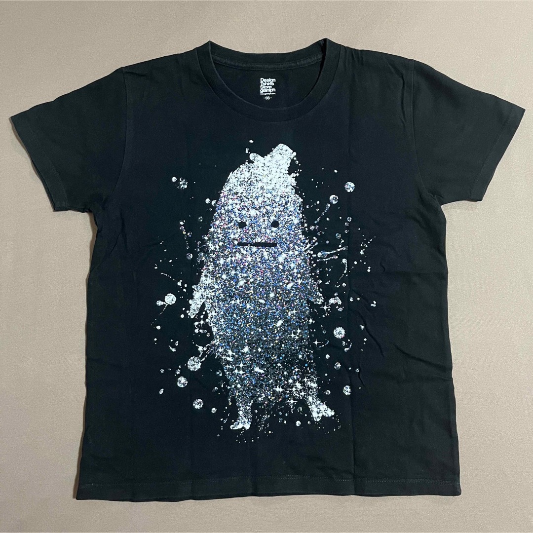 Design Tshirts Store graniph(グラニフ)のグラニフ♡ビューティフルシャドー 黒Tシャツ ブラック スパークリング レディースのトップス(Tシャツ(半袖/袖なし))の商品写真