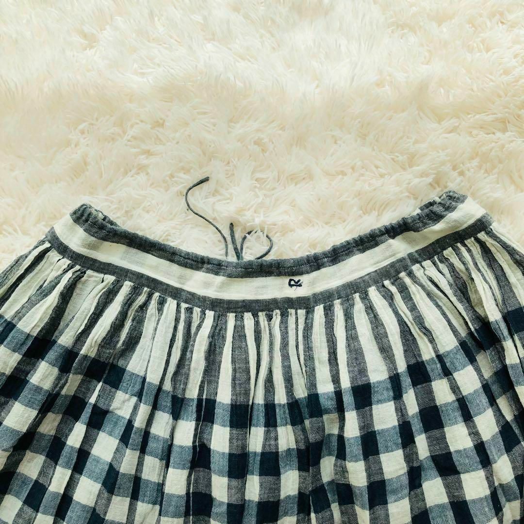 45rpmコットンチェックスカート