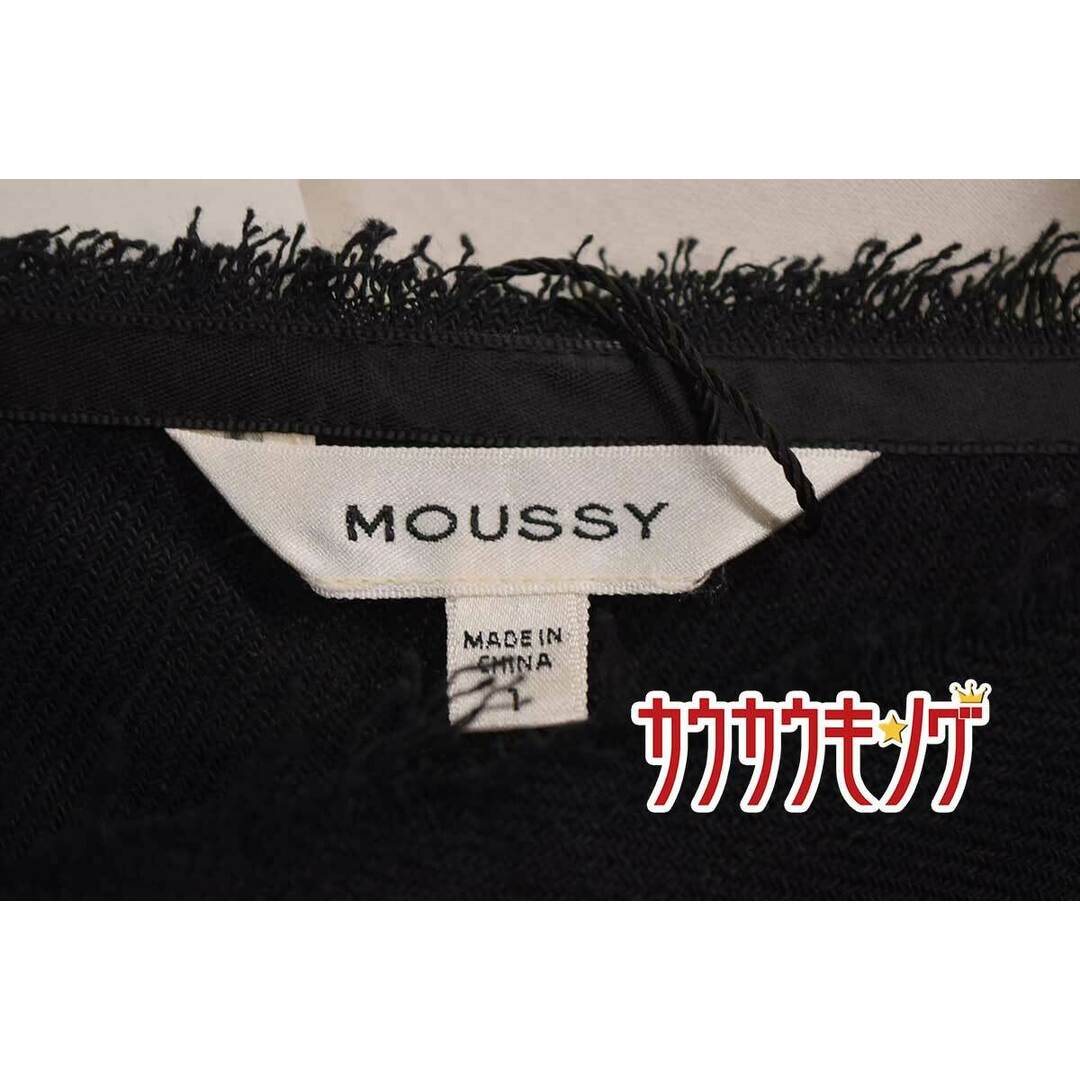 moussy(マウジー)の【未使用】マウジー ノースリーブ ワンピース サイズ1 ブラック レディース トップス CUT OFF DESIGN ドレス レディースのファッション小物(その他)の商品写真