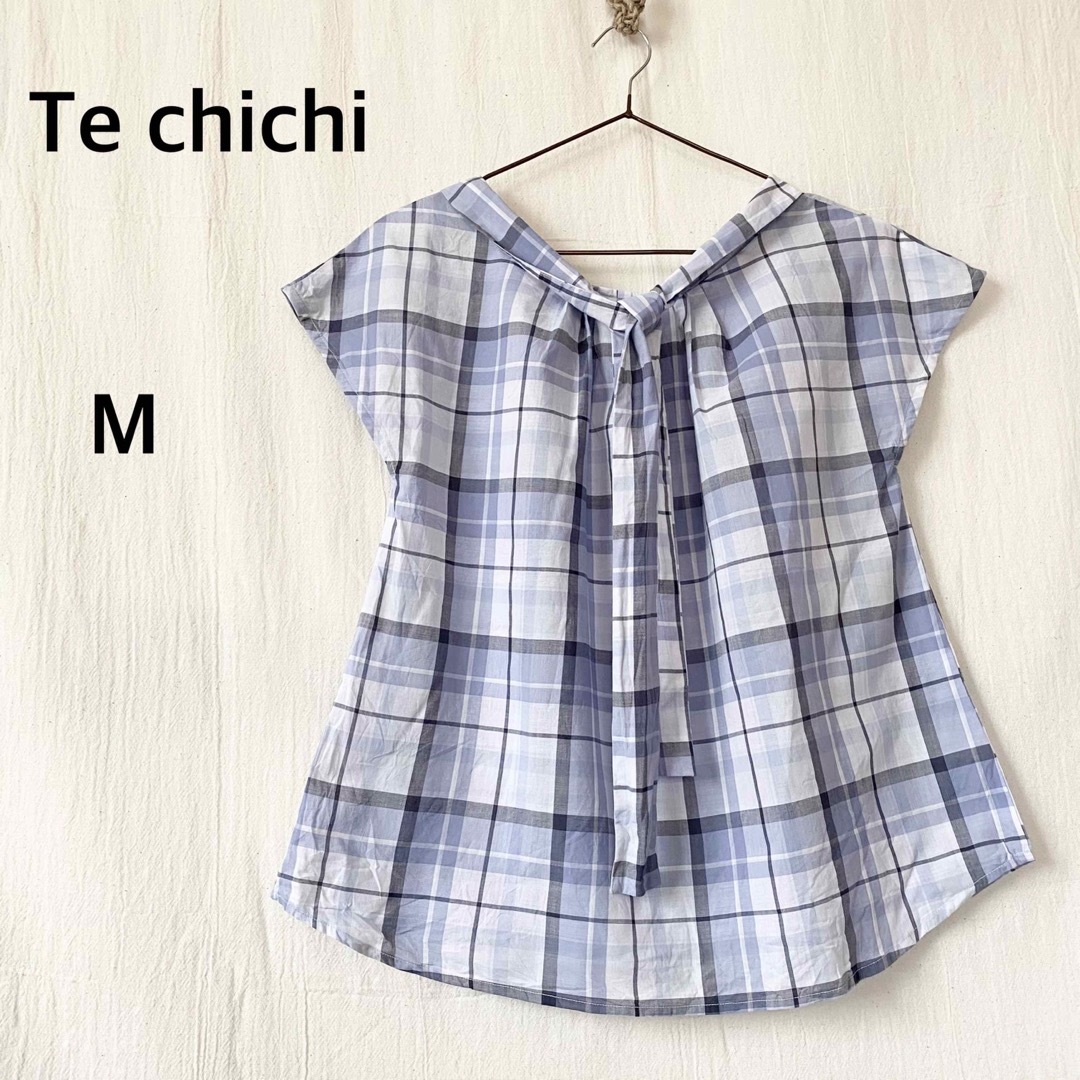 Techichi(テチチ)のTe chichi テチチ　チェック柄　半袖　シャツ　トップス レディースのトップス(シャツ/ブラウス(半袖/袖なし))の商品写真